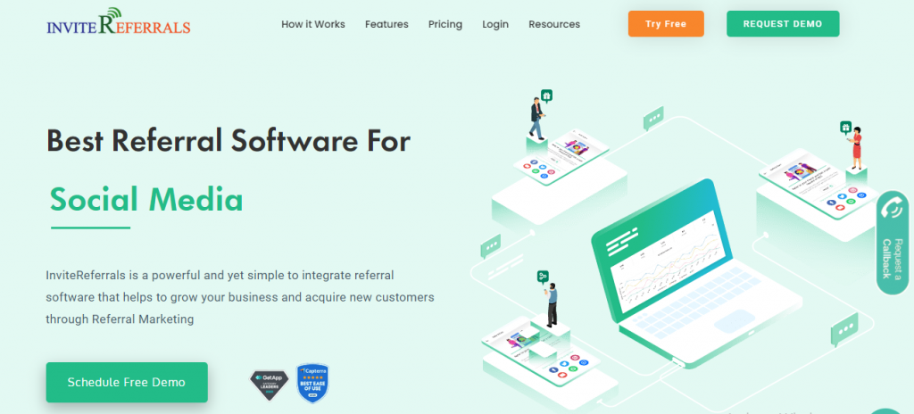 InviteReferrals lead generation software
