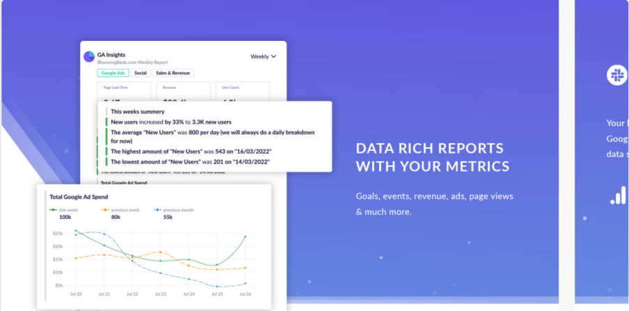 Google Analytics Insight Slack app