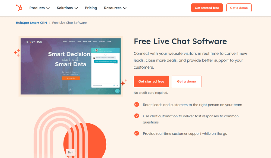 HubSpot as LiveAgent alternative